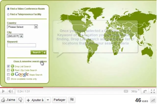 Localisation des salles de réunion dans l'agglomération de Montpellier