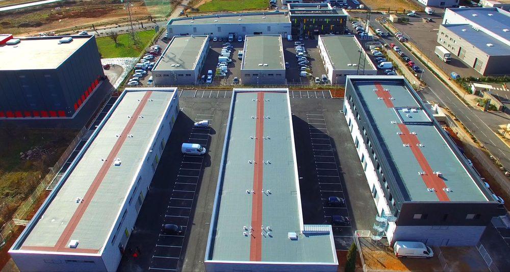 Vue aérienne du site Espace Entreprise Garosud à Montpellier